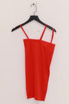 BASERANGE Ribbed Cotton Needle Tank Top TONI and TOTV Collection Made in Portugal BAS-TONI-RB-SU25-MY RED